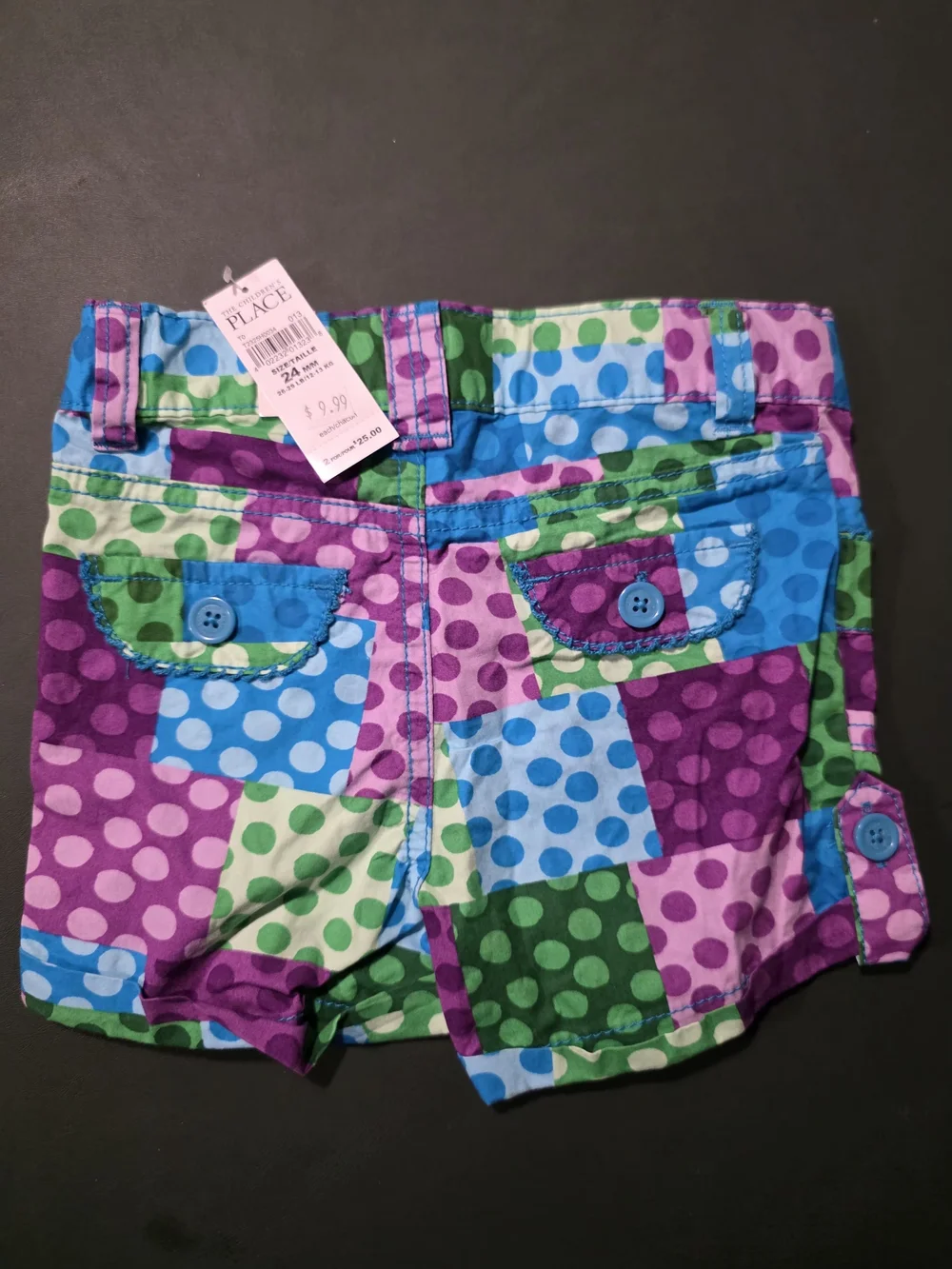 The Children's Place Multicolor Polka Dot Patchwork Shorts